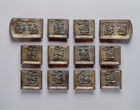 藏品(鎏金人禽紋帶飾一組)的圖片