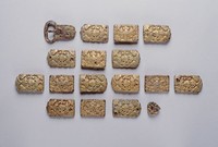 藏品(鎏金葵花紋帶飾一組)的圖片