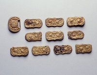 藏品(銀鎏金葵花紋帶飾一組)的圖片