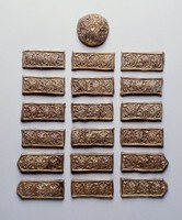 藏品(銀鎏金葵花紋銀帶飾一組)的圖片