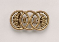 藏品(鎏金福祿壽銅帶首)的圖片