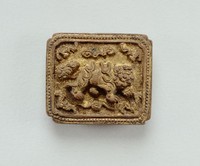 藏品(鎏金狻猊銅帶扣)的圖片