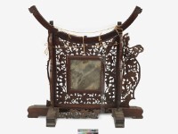 藏品(紅木嵌大理石插屏)的圖片