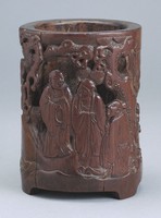 藏品(竹雕人物筆筒)的圖片