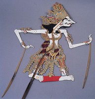 藏品(印尼民間紙質白臉神像)的圖片