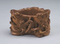 藏品(木刻花鳥小盒)的圖片