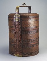 藏品(三層圓形竹籃)的圖片