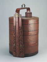 藏品(三層圓形竹籃)的圖片