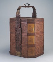 藏品(三層八角形竹籃)的圖片