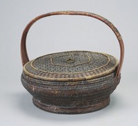 藏品(圓形竹籃)的圖片