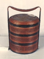藏品(三層圓形竹籃)的圖片