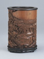 藏品(竹雕筆筒)的圖片