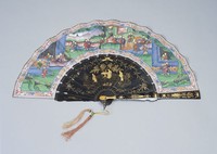 藏品(黑漆地描金人物摺扇)的圖片