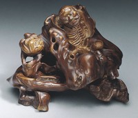 藏品(黃楊木刻伏虎羅漢)的圖片