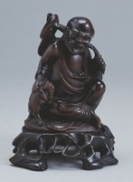 藏品(黃楊木刻伏虎羅漢)的圖片