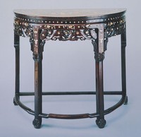 藏品(檀木螺鈿月牙桌)的圖片