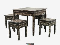 藏品(檀木螺鈿方椅)的圖片