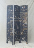 藏品(黑漆描金嵌百寶圍屏)的圖片
