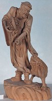 藏品(木雕「伏獅尊者」)的圖片