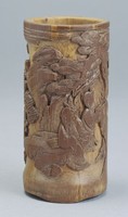 藏品(竹刻人物筆筒)的圖片
