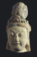 藏品(木雕菩薩頭)的圖片