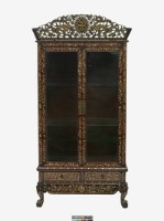 藏品(紅木壽字紋螺鈿雙門櫃)的圖片