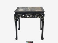 藏品(紅木螺鈿嵌大理石方桌)的圖片