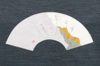 藏品(日本假名書法扇面軸)的圖片