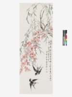 藏品(桃柳雙雁)的圖片