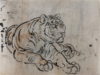 藏品(畫虎底稿)的圖片