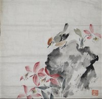 藏品(冠羽畫眉一葉蘭)的圖片