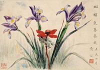 藏品(蝴蝶兔葵齊放)的圖片