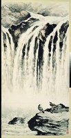 藏品(雙鳥觀瀑)的圖片