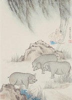 藏品(斗方豬)的圖片