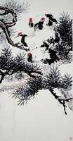 藏品(十八學士松鶴圖)的圖片