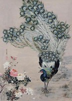 藏品(孔雀花卉)的圖片