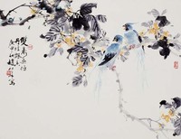 藏品(雙綬丹桂)的圖片