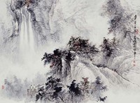 藏品(秋山觀瀑)的圖片