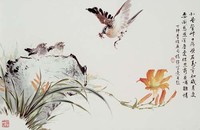 藏品(雀哺雛情)的圖片