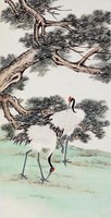 藏品(松間雙鶴)的圖片