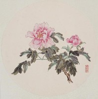 藏品(牡丹團扇)的圖片