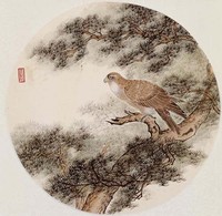 藏品(松鷹團扇)的圖片