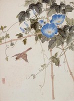 藏品(牽牛花雀)的圖片