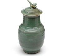 藏品(龍泉窯鳥形紐絃紋蓋瓶)的圖片