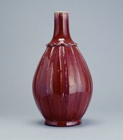 藏品(瓜稜紅釉瓶)的圖片