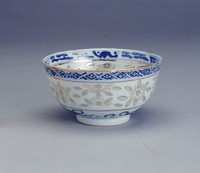藏品(青花金彩小瓷碗)的圖片