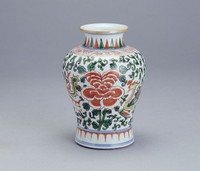 藏品(彩繪雙鳳瓶)的圖片