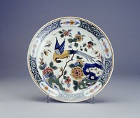 藏品(鬥彩花鳥盤)的圖片