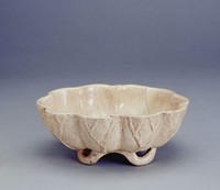 藏品(白瓷荷葉筆洗)的圖片