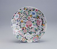 藏品(花卉紋彩瓷大盤)的圖片